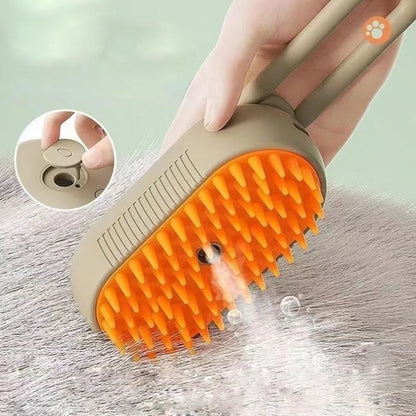 3-in-1 Steam Cat Brush Pet Hair Remover